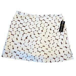 Bamboo Traders Polka Dot Skort Size 14 Short A Line Skirt White Golf Tennis NEW